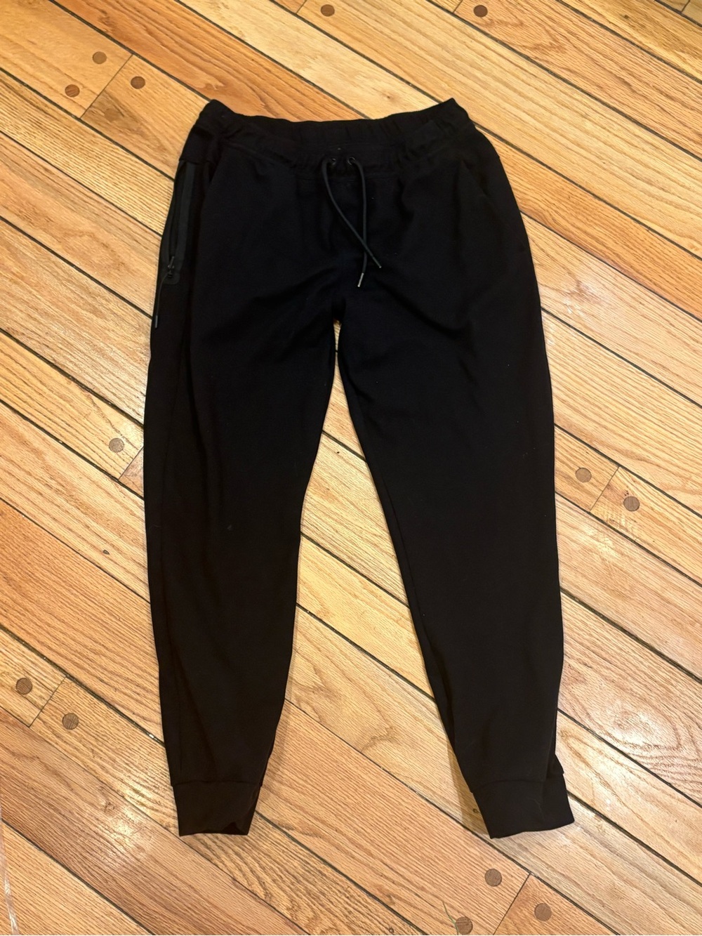 Apana Black women’s Joggers with Drawstring & Zip Pocket size large